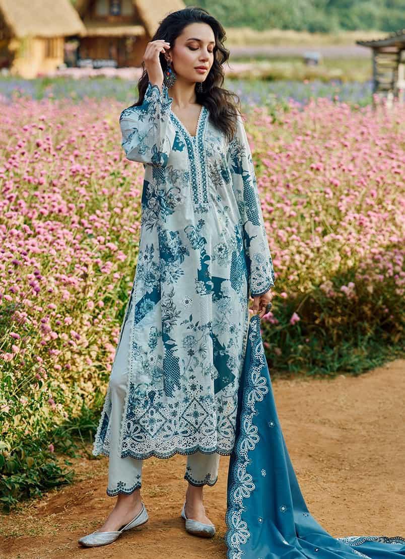 Noor-e-Aasmaan – Embroidered Floral Elegance